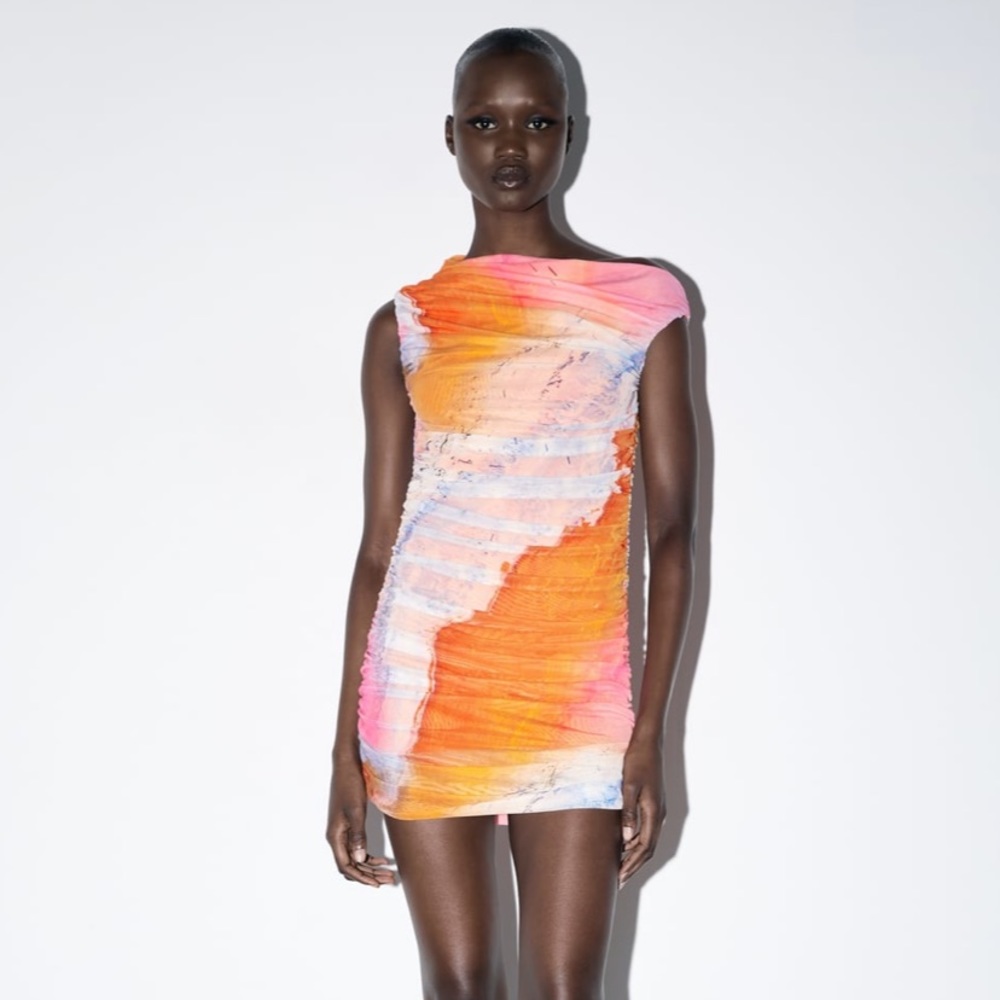 Zara Printed Mini Dress